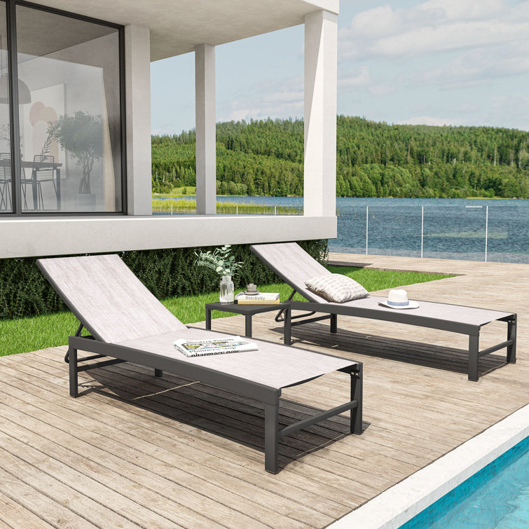 Reclining chaise shop lounge chair outdoor